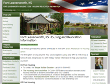 Tablet Screenshot of fortleavenworthhousing.com